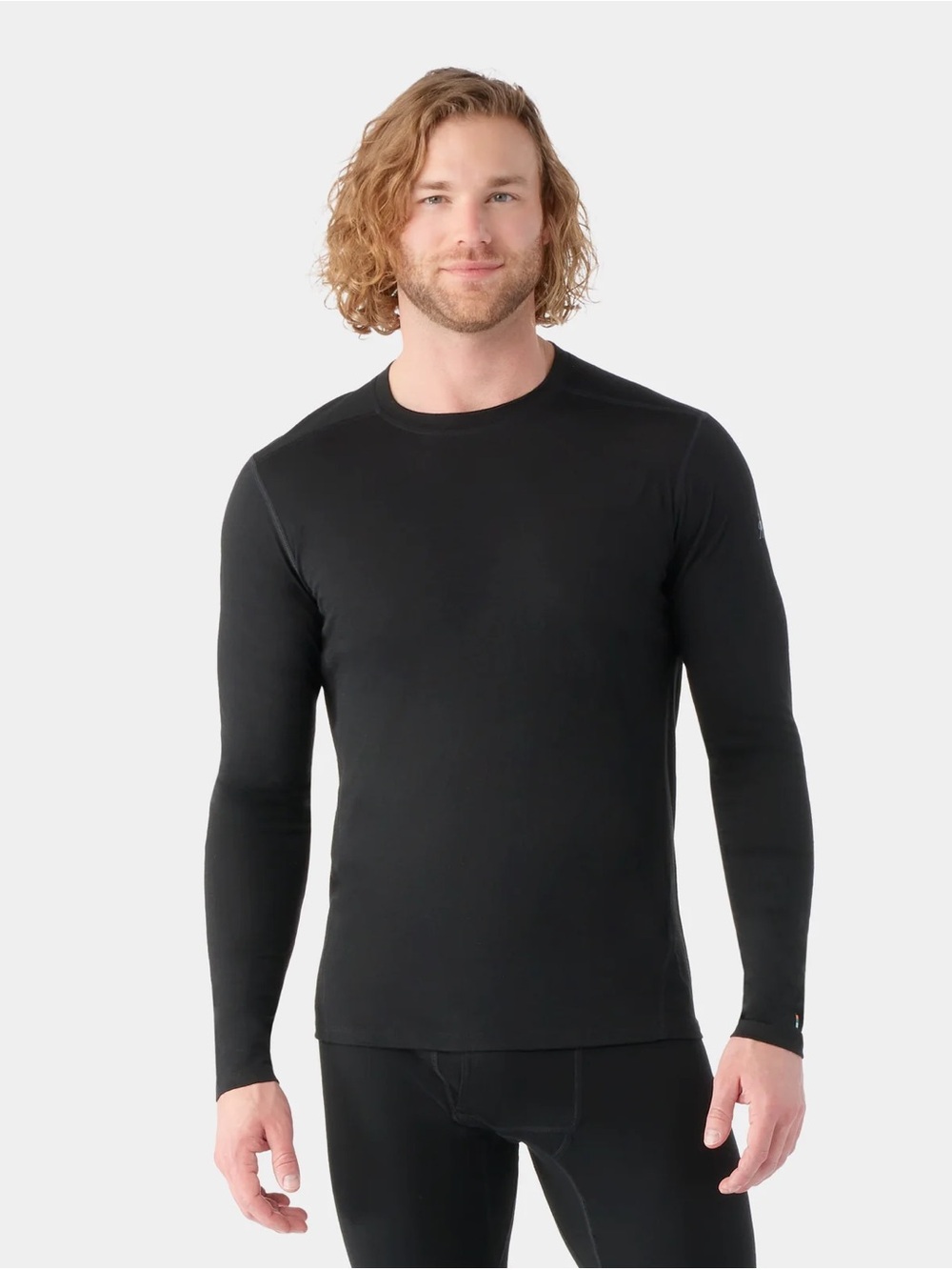 SMARTWOOL CLASSIC ALL-SEASON MERINO BASE LAYER CREW IN BLACK